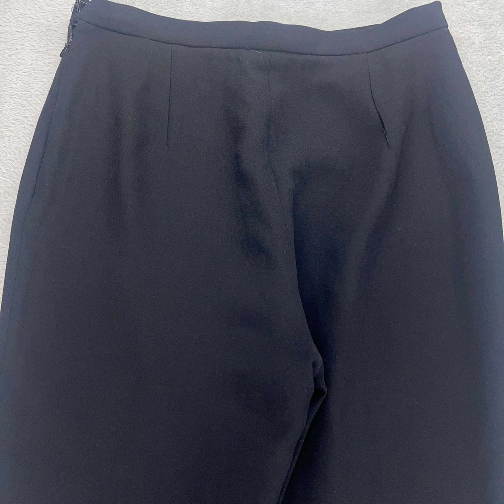 Maggie London Vintage Black Wide Leg Cropped Dress Pants Petites Size 10 - Picture 4 of 11